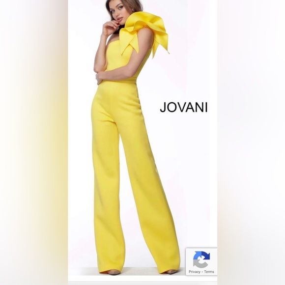 Jovani one shoulder jumpsuit - Picture 1 of 5